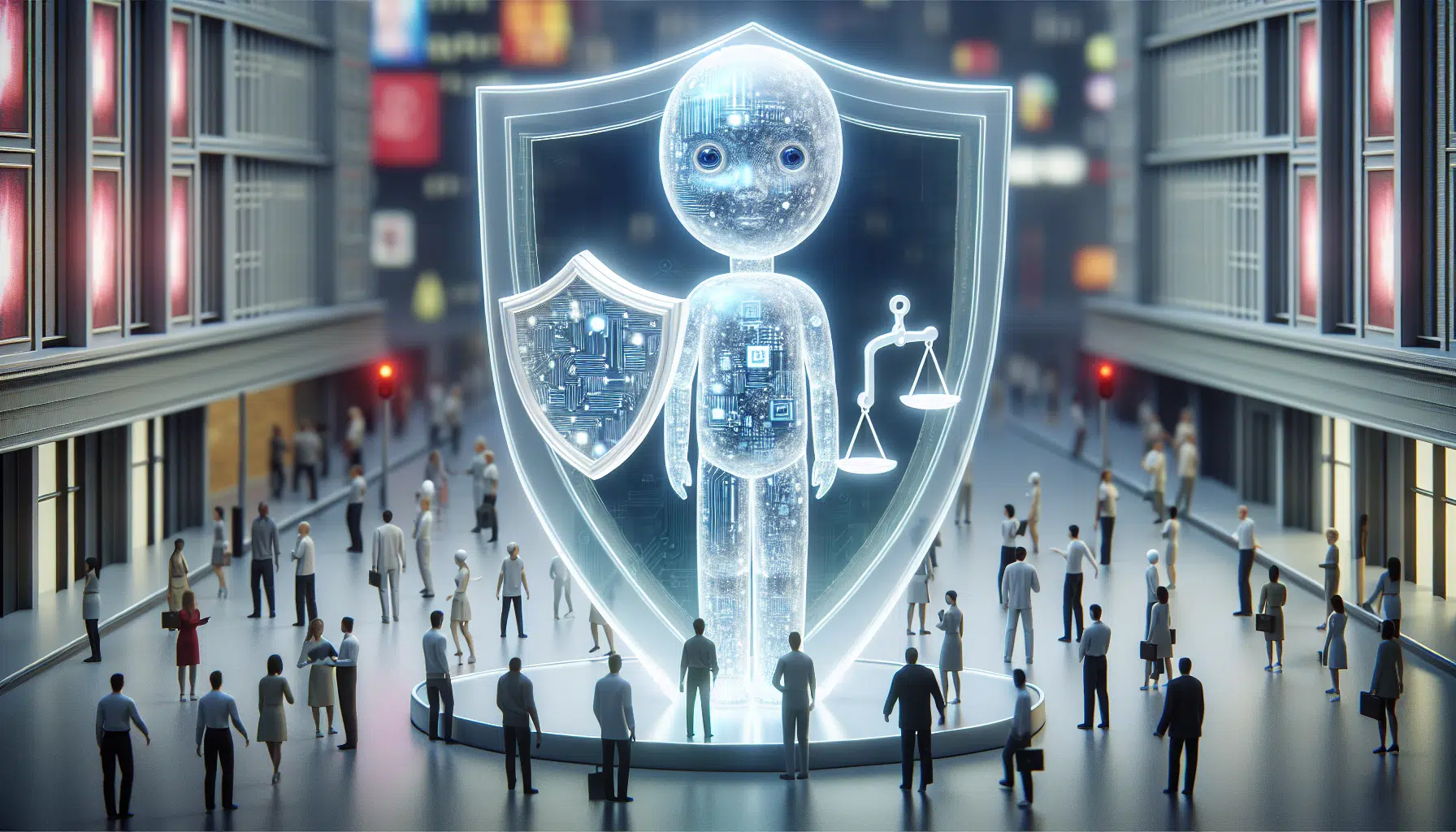 Illustration of ethical considerations for AI avatars