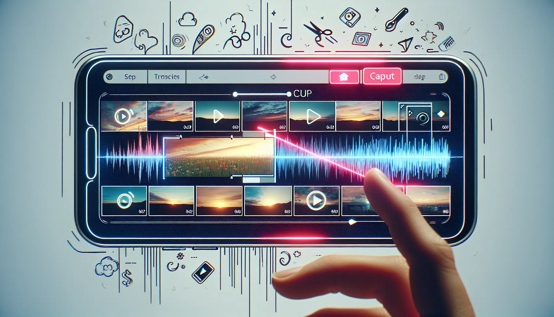 Applying video transitions and effects in CapCut