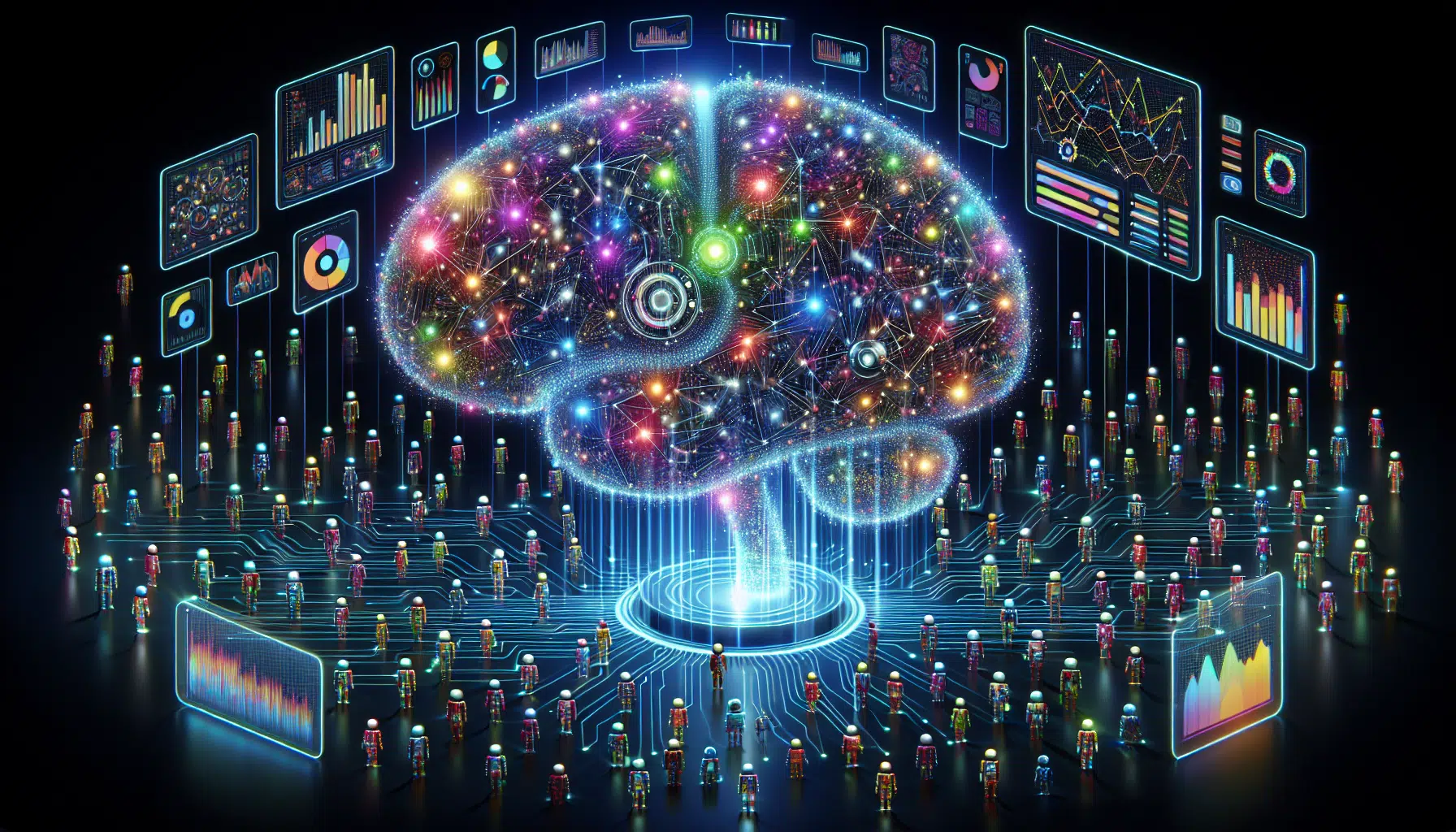 Illustration of data analysis and visualization