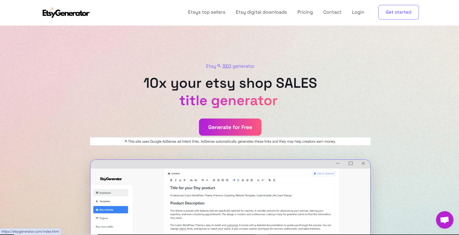 EtsyGenerator