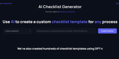 AI Checklist Generator