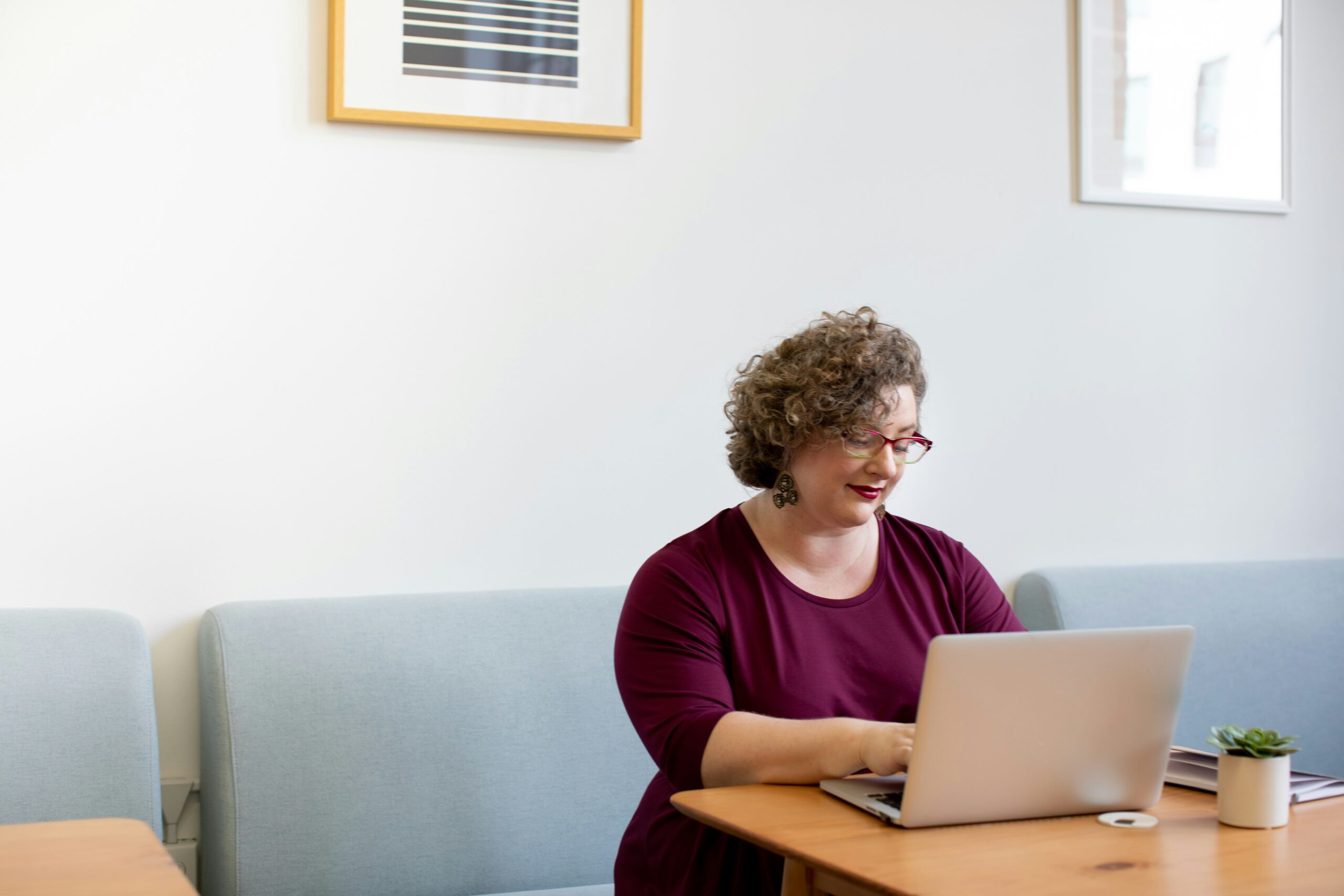 a person using laptop