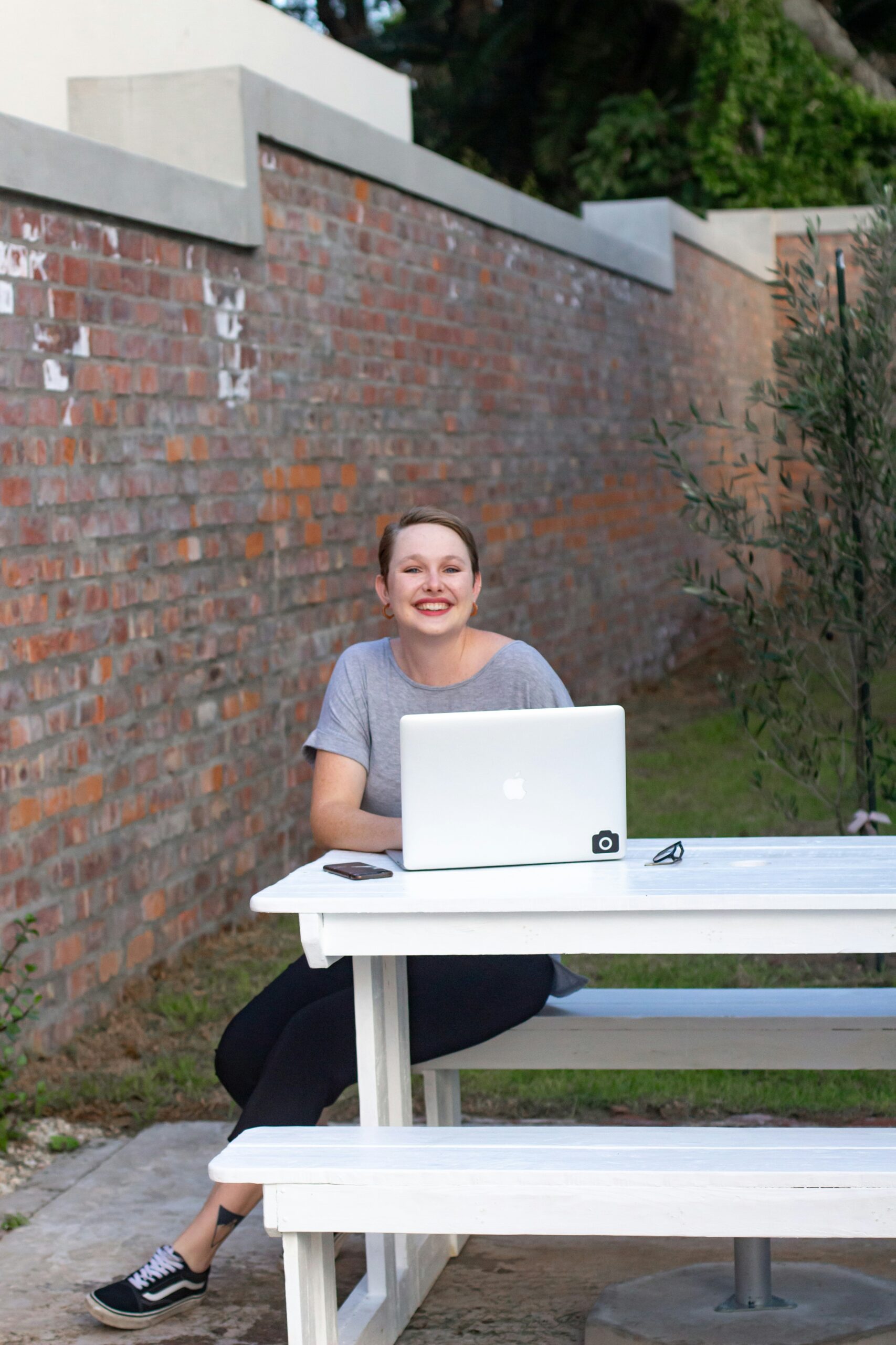 a person using a laptop