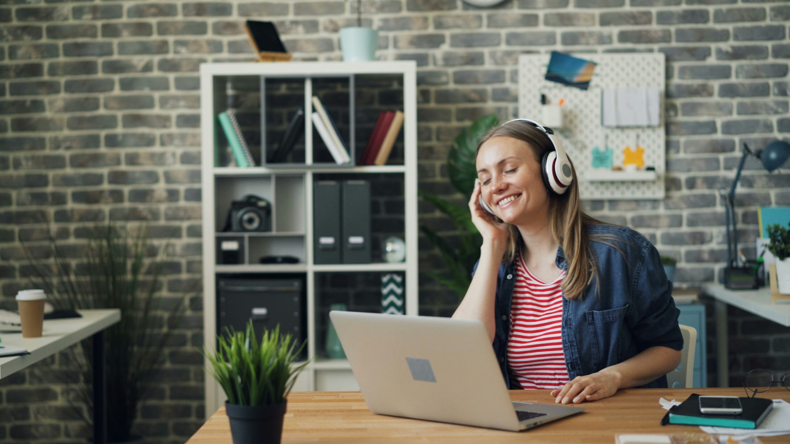 a customer care representative using laptop