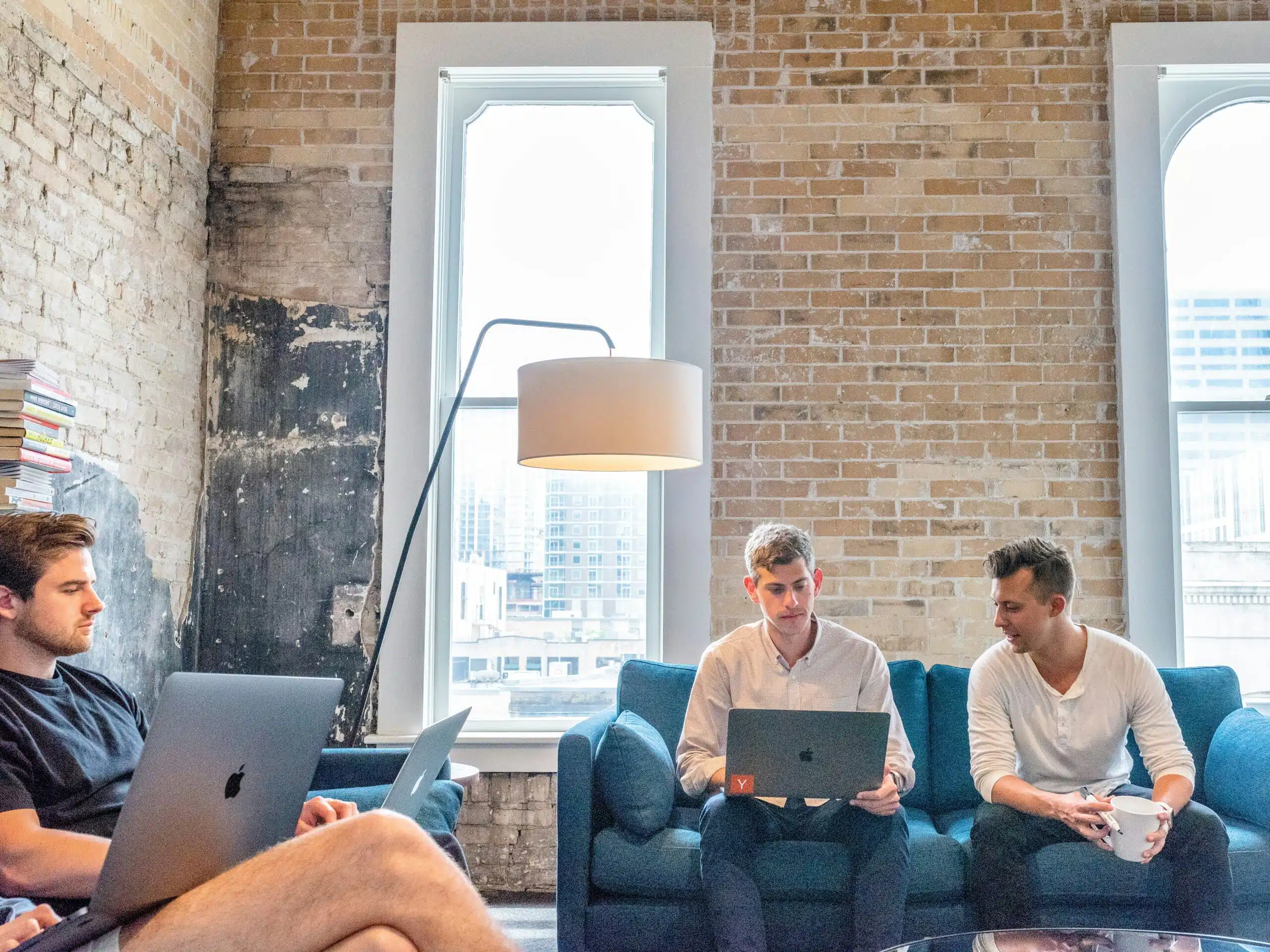 Creative team brainstorming AI-based personalized marketing ideas