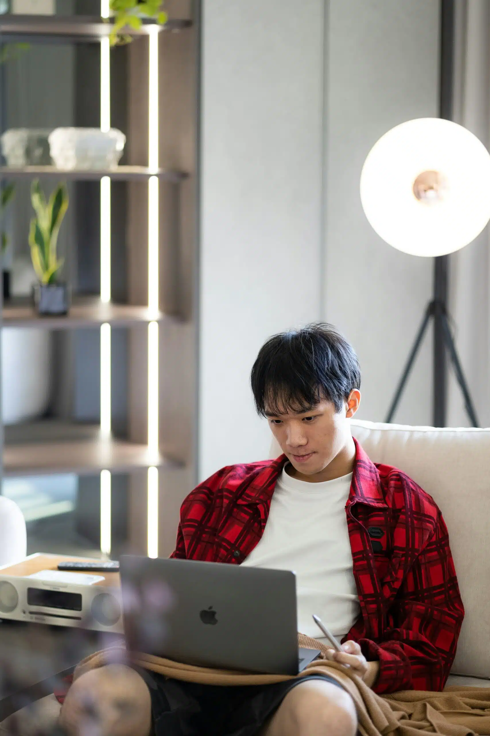 a person using laptop