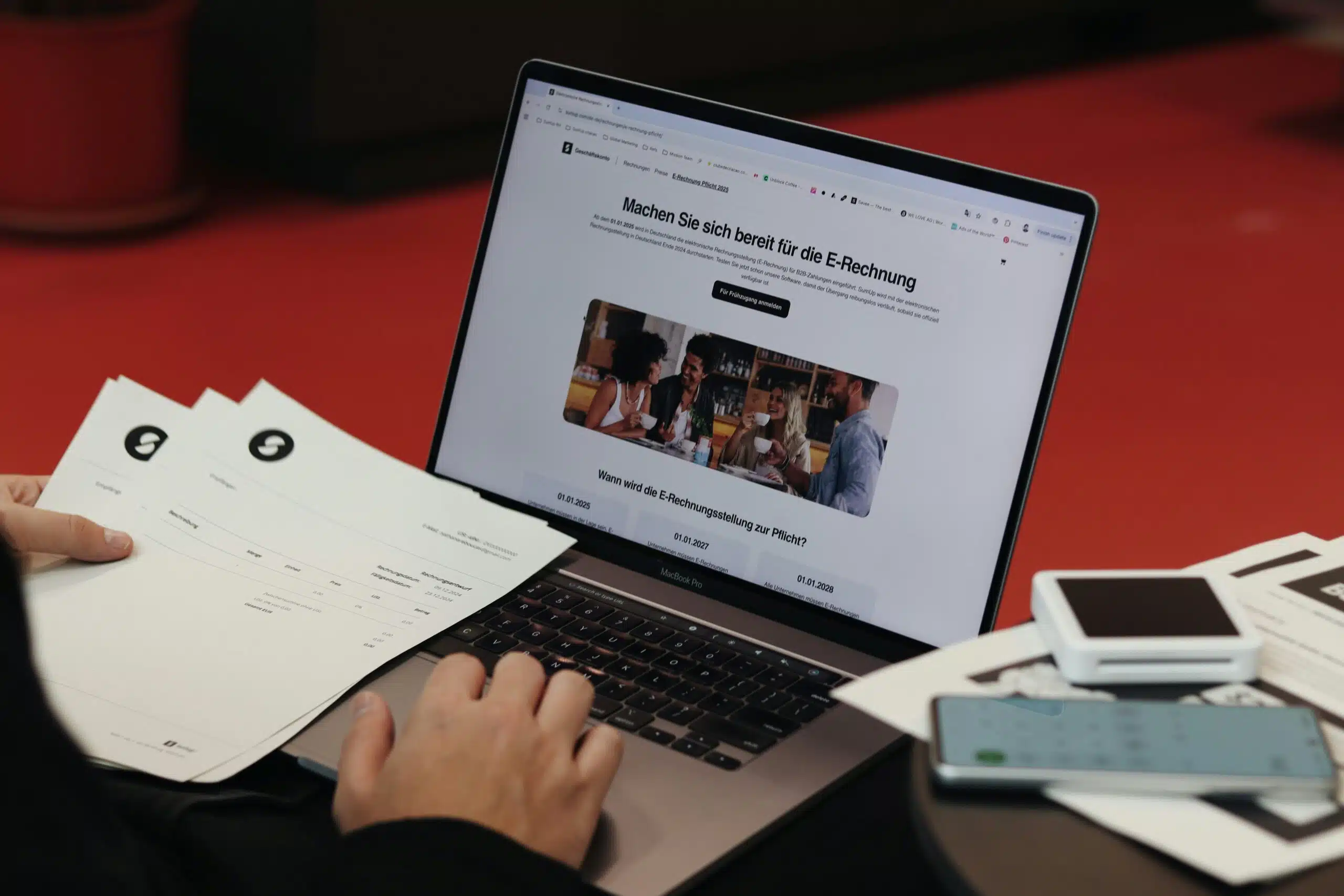 A professional reviewing PPC campaign performance reports on a laptop - AI Marketing Tools A professional reviewing PPC campaign performance reports on a laptop