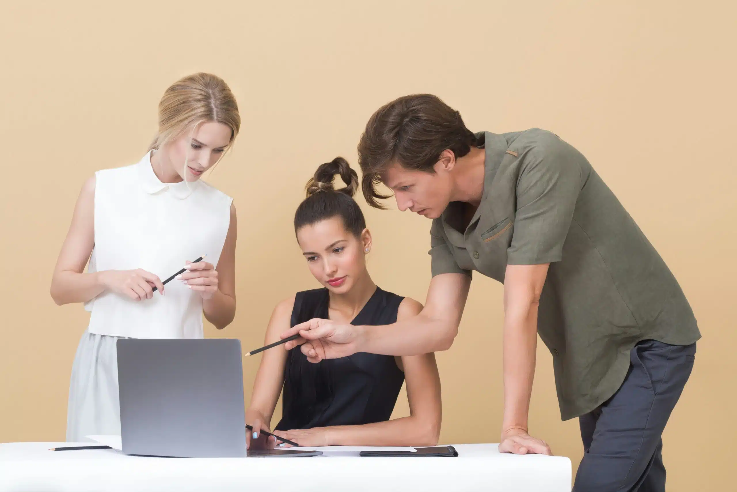 marketing team discussing forecasting 
