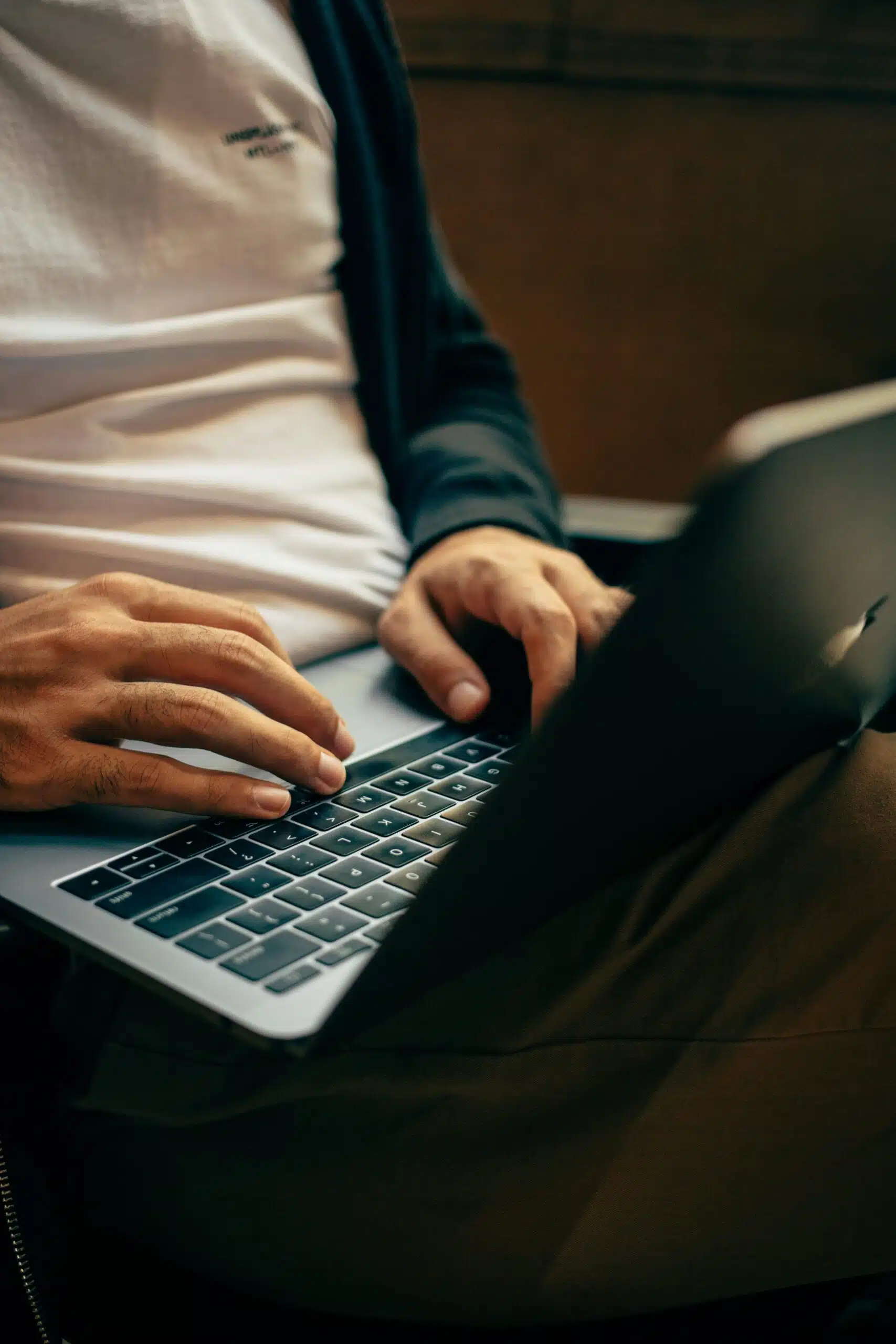 man working on ai marketing platform