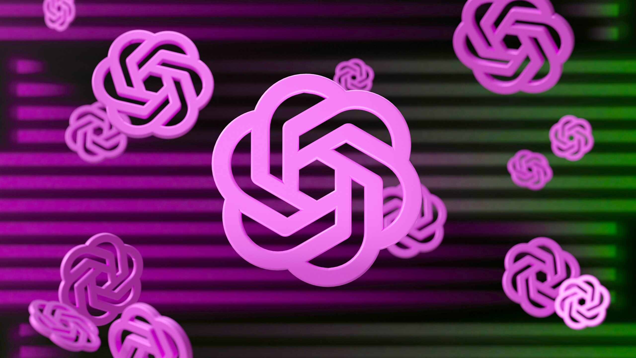 A cluster of futuristic AI icons floats against a digital background, representing the evaluation of AI-powered chatbot performance in driving lead generation.