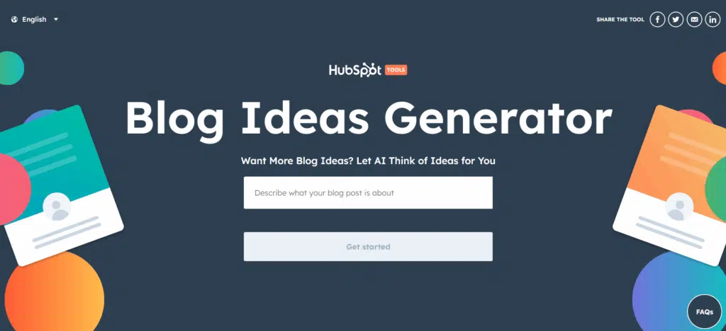 Blogs Ideas generator